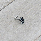 20G 7mm Funky Skunk L Shape Nose Ring