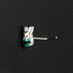 20G 7mm Easter Egg Bunny L Shape Nose Ring