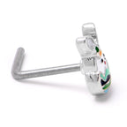 20G 7mm Easter Egg Bunny L Shape Nose Ring