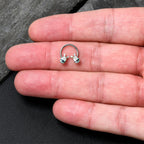 16G 3/8 Easter Egg Bunny Horseshoe Circular Barbell