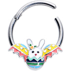 16G 3/8 Easter Egg Bunny Hinged Segment Ring