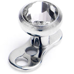 14G 4mm Gem Bezel Top 3 Hole Dermal Implant Grade Titanium Anchor Base