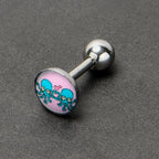 16G 1/4 Loving Octopus Duo Cartilage Tragus Earring