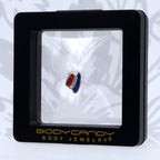 16G 1/4 Red Blue Clear Gem Patriotic Hat Cartilage Tragus Earring