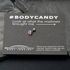 16G 1/4 Heart Flag Patriotic Cartilage Tragus Earring