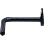 20G 1/4 Black ASTM F-136 Implant Grade Titanium Moon End L Shape Nose Ring