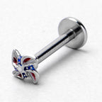 16G 5/16 Patriotic Pinwheel Labret Monroe Tragus
