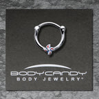 16G 3/8 Patriotic Pinwheel Cartilage Clicker