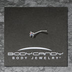 20G 7mm Patriotic Pinwheel L Shape Nose Ring