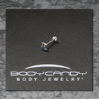 16G 1/4 Patriotic Uncle Sam Top Hat Cartilage Tragus Earring