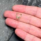 16G 5/16 Vitrail Gem Gold Tone Classic Butterfly Cartilage Clicker