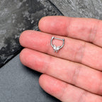 16G 5/16 Clear Gem Fancy Fab Butterfly Cartilage Clicker