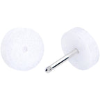 18G White Shimmer Acrylic Cheater Plug Set