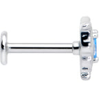 16G 5/16 Blue Gem Fancy Fab Butterfly Internally Threaded Labret