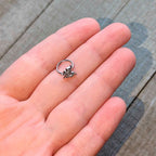 20G 5/16 Clear Gem Fancy Fab Butterfly Nose Hoop