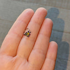 20G 5/16 Clear CZ Gem Butterfly Love Bug Nose Hoop
