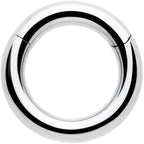 14G 1/4 316L Surgical Steel Precision Hinged Segment Hoop