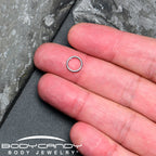 16G 7mm 316L Surgical Steel Precision Hinged Segment Hoop
