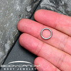 12G 3/8 316L Surgical Steel Precision Hinged Segment Hoop
