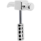 16G 1/4 Optical Illusion Hammer Cartilage Tragus Earring
