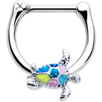 16G 5/16 Glitter Turtle Cartilage Clicker