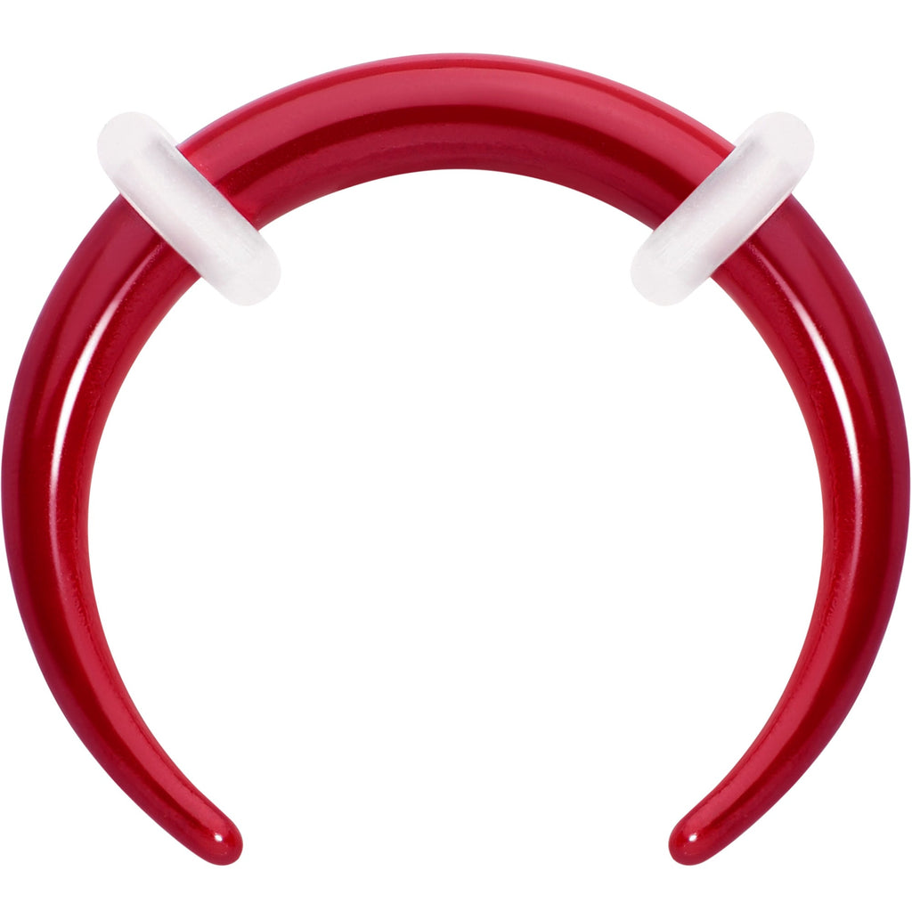 Stainless Steel Crescent Pincher Septum Ring - 14G and 16G