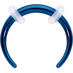 Stainless Steel Crescent Pincher Septum Ring - 14G and 16G