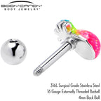 16G 1/4 Hot Tropical Pineapple Cartilage Tragus Earring