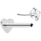 18G 5/16 CZ Implant Grade Titanium Reversible Threadless Flatback