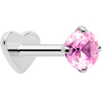 18G 5/16 CZ Implant Grade Titanium Reversible Threadless Flatback