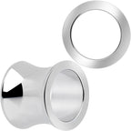 Hand Polished Thick Double Flare Tunnel Plug Set 6mm to 25mm