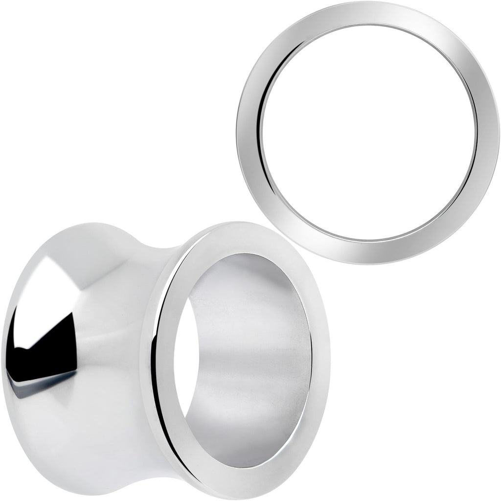 Hand Polished Thick Double Flare Tunnel Plug Set 6mm to 25mm