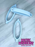 BEADABLE TUMBLER SILICONE CARRIER RING #01 PALE BLUE (1ct)