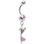 Pink Gem Beach Sandal Belly Ring