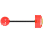 14G 5/8 Red Acrylic Giving the Middle Finger Tongue Ring