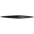 6G Organic Black Horn Straight Taper 4mm