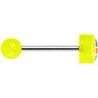 14G 5/8 Neon Green UK British Flag Tongue Ring