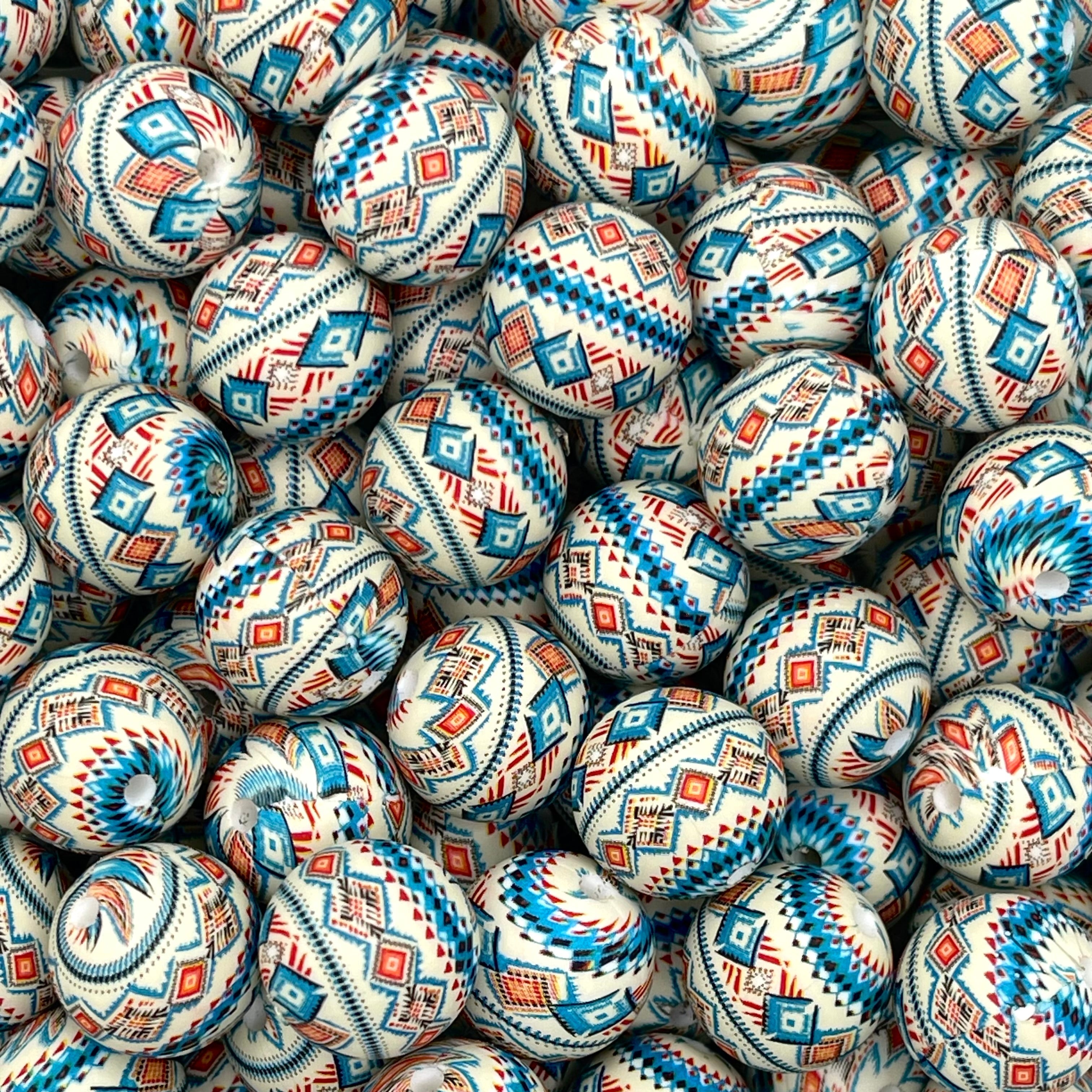 A Warrior With A Cause Printed Silicone Beads
