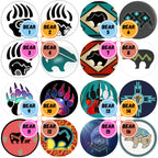 Bear Themed Cabs - 2 INCH EPOXY STICKER CAB (SINGLE)