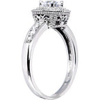 Sterling Silver Round Cubic Zirconia Ring -.80 ct tw