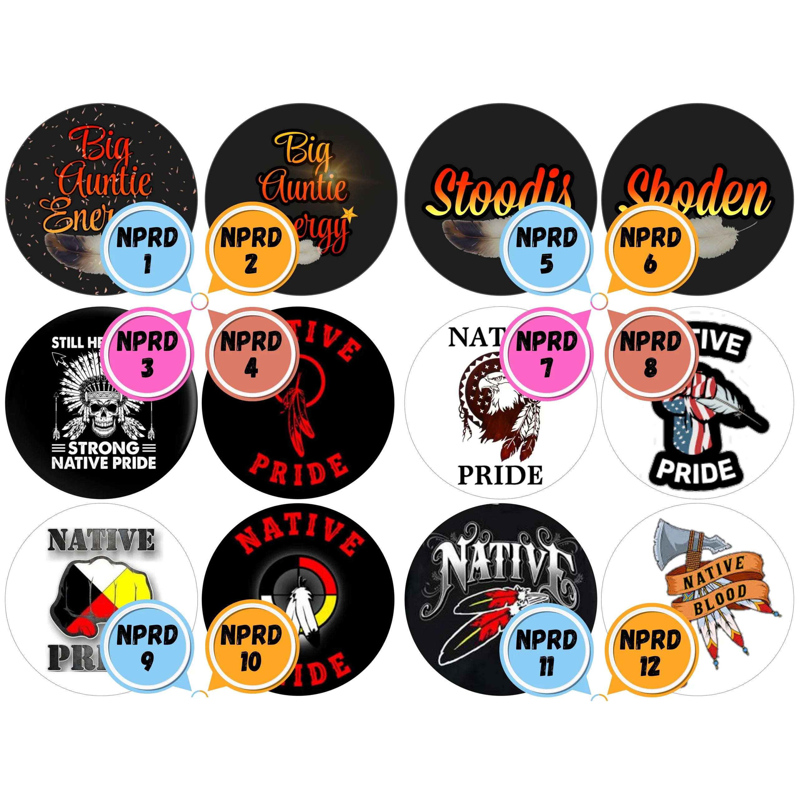 Native Pride Themed Cabs - 4 INCH WOOD CABS (SINGLE)