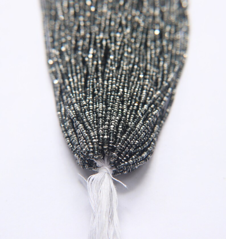 11/0 Patina Black Diamond Silver