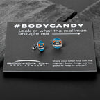 Retro Cassette Tape Stud Earrings by Onyx O