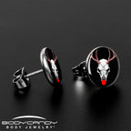 Holiday Dead Nosed Reindeer Stud Earrings by Onyx O