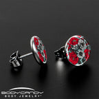 Blossom Creation Vibrant Bloom of Flowers Stud Earrings by Onyx O