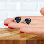Glitter Heartbreaker Broken Heart Stud Earrings