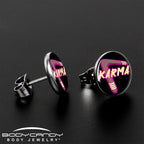 Karmic Boomerang Stud Earrings by Onyx O