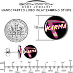 Karmic Boomerang Stud Earrings by Onyx O