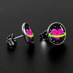 Heart Planet Stud Earrings by Onyx O