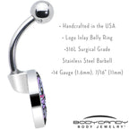 Attitude Teddy Bear Belly Ring by Onyx O